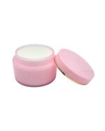 علبة كريم (خمرية) بلاستيك 50 مل وردي