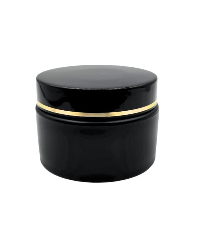 علبة كريم (خمرية) بلاستيك 50 مل اسود