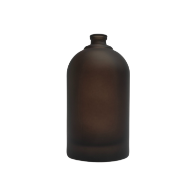 زجاجة عطر كبس فارغة حجم 100 مل بني