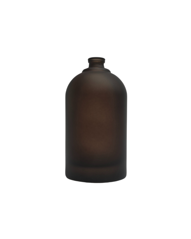 زجاجة عطر كبس فارغة حجم 100 مل بني