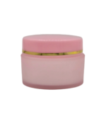 علبة كريم (خمرية) بلاستيك 15 مل وردي فارغة