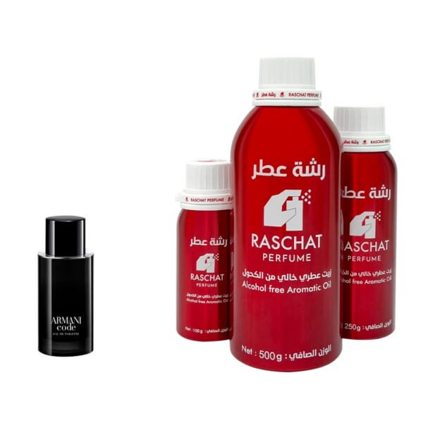زيت عطر كود او دو تواليت رجالي من رشة عطر - Code Eau de Toilette for men
