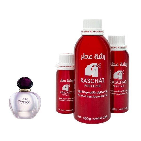 زيت عطر بيور بويزن ديور نسائي من رشة عطر - Pure Poison for women