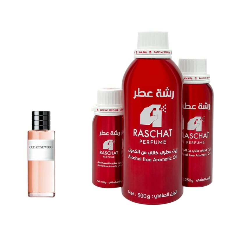 زيت عطر عود روز وود للجنسين من رشة عطر - Oud Rosewood for women and men